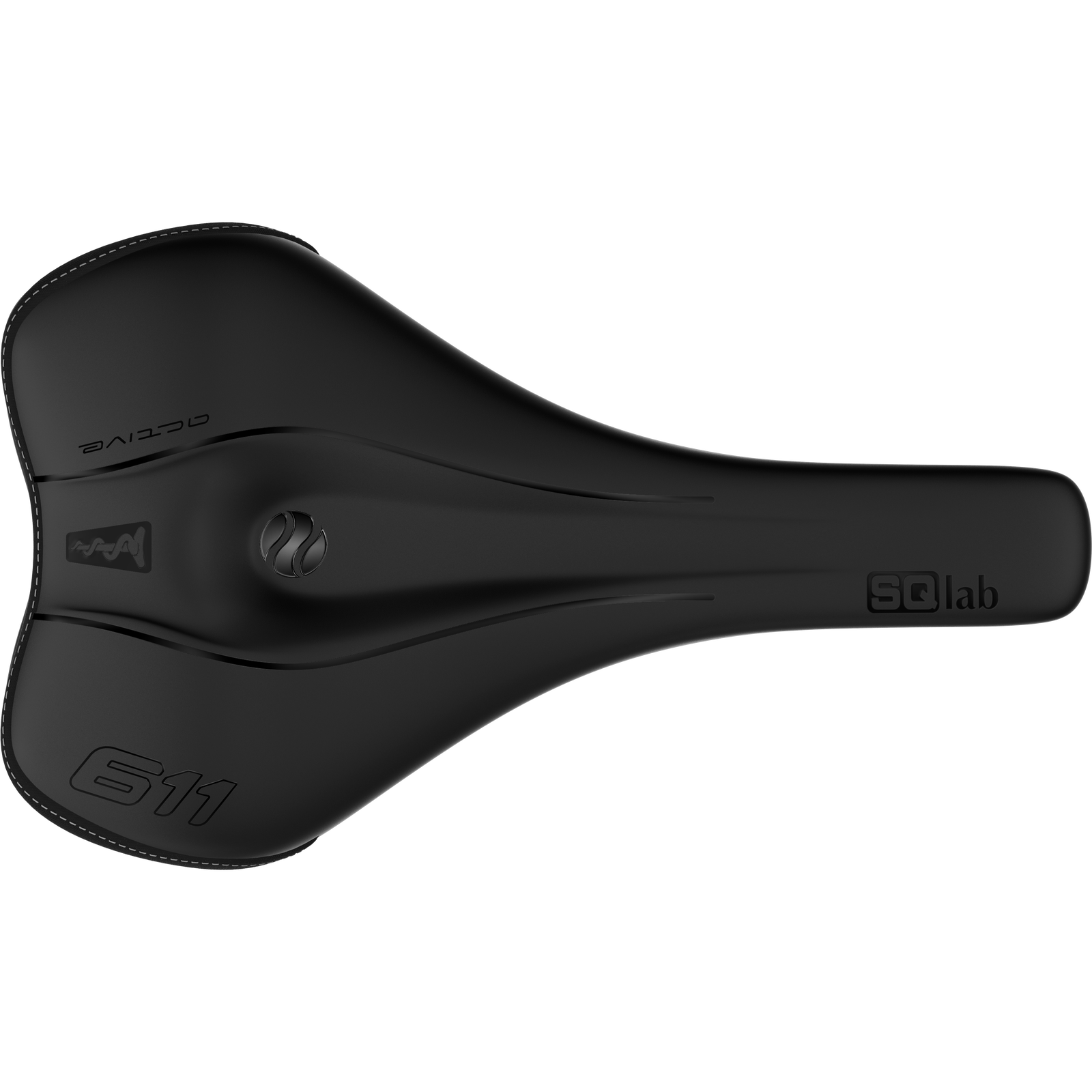SQlab Sport Sattel 611 Ergowave Active 2.1 S-Tube – Ansicht von oben