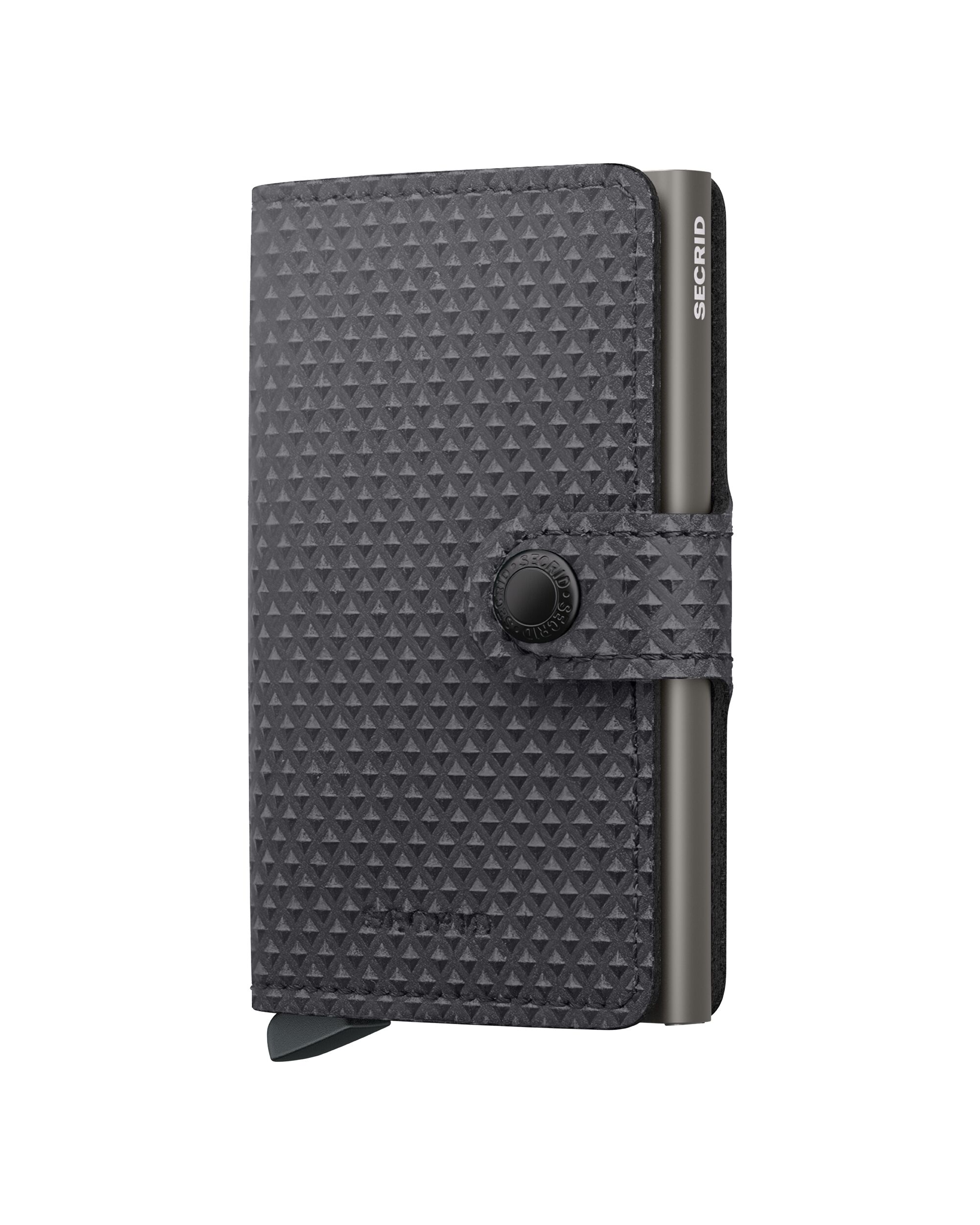 Secrid Miniwallet Pyramid Grey – Vorderansicht