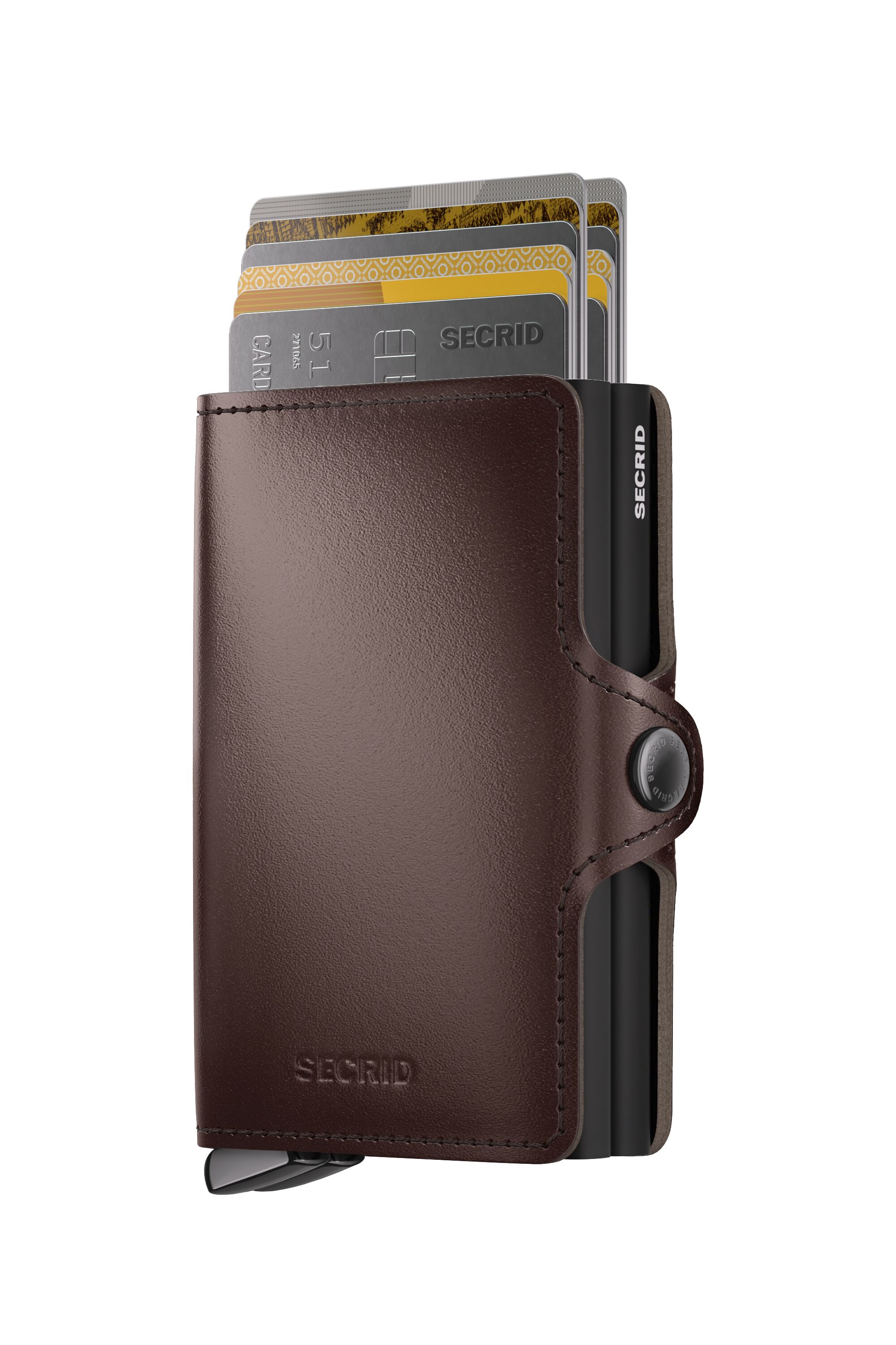 Secrid Twinwallet Dusk Dark Brown+ – mit Karten