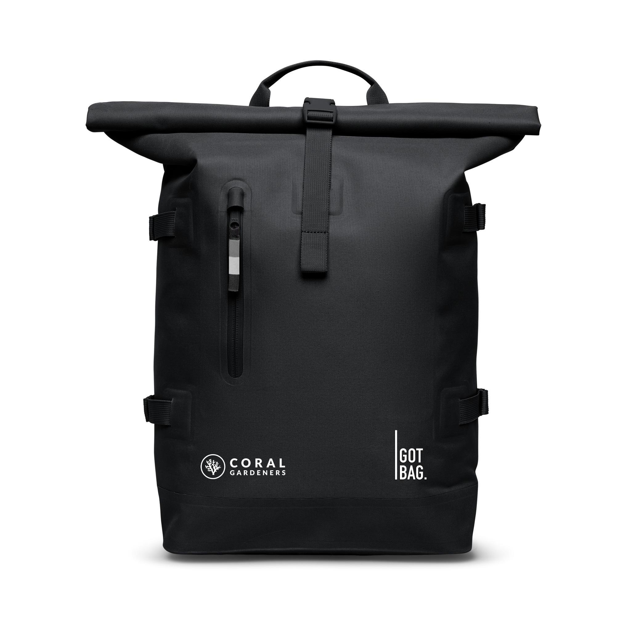 GOT BAG Rolltop 2.0 Monochrome Coral Gardeners Black