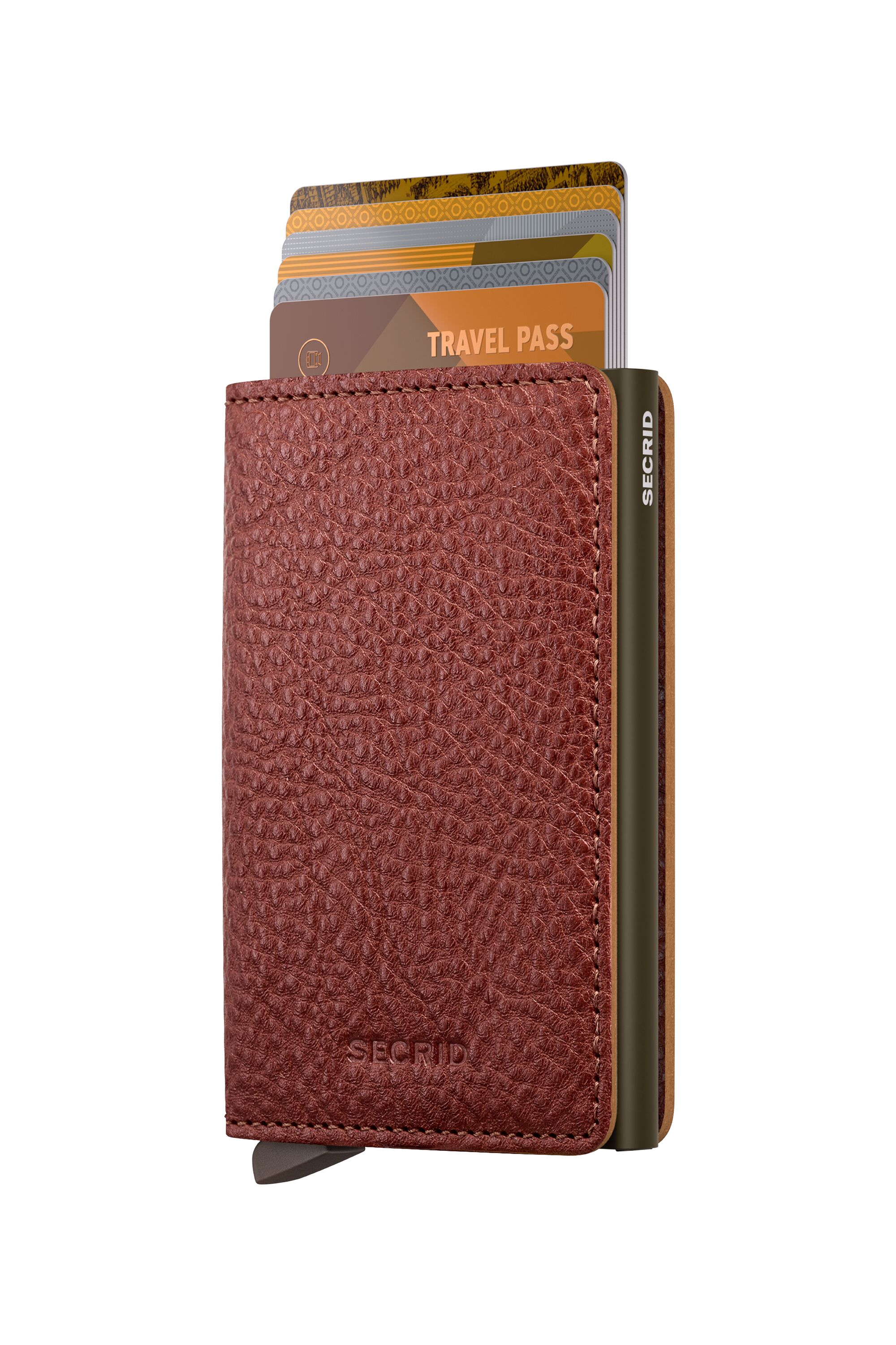 Secrid Slimwallet Vegetable Tanned Tuscan – mit Karten