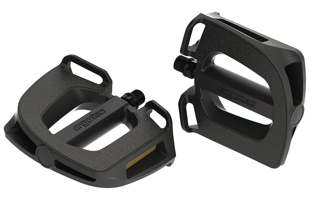 ergotec Trekking-/Comfort-/City Pedal EP-2 schwarz SB-Verpackung