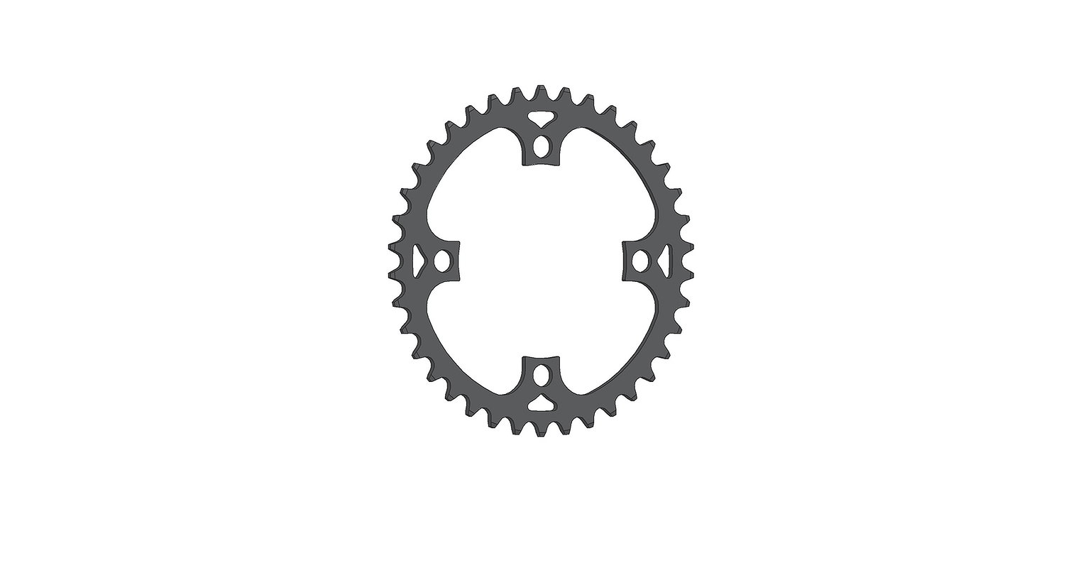 Esjot Kettenblatt für Bosch Gen 1, Gen 3 + Gen 4 1/2" x 1/8", flach 42 Zähne