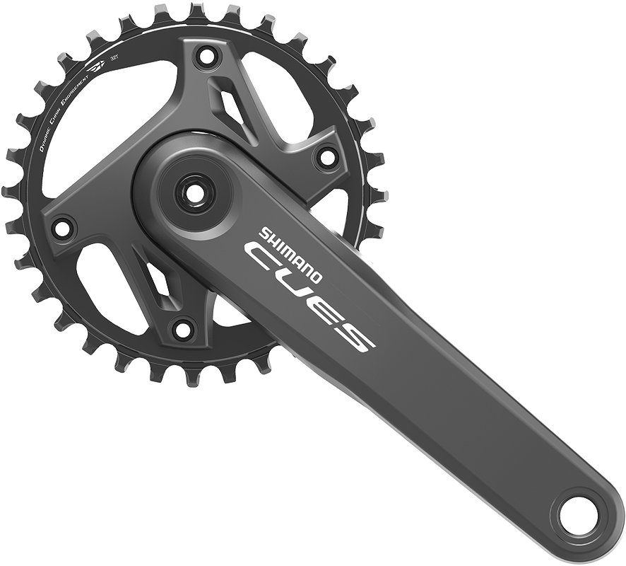Shimano Kettenradgarnitur Cues FCU60001 2-PIECE 32 Zähne schwarz 170 mm EFCU60001CXA2