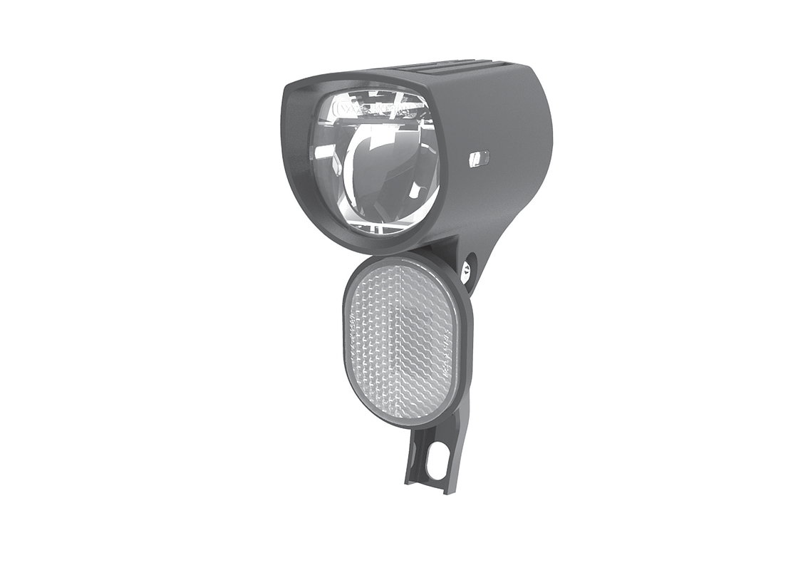 SMART E-Bike LED Scheinwerfer D&E E-Bike schwarz 30 Lux