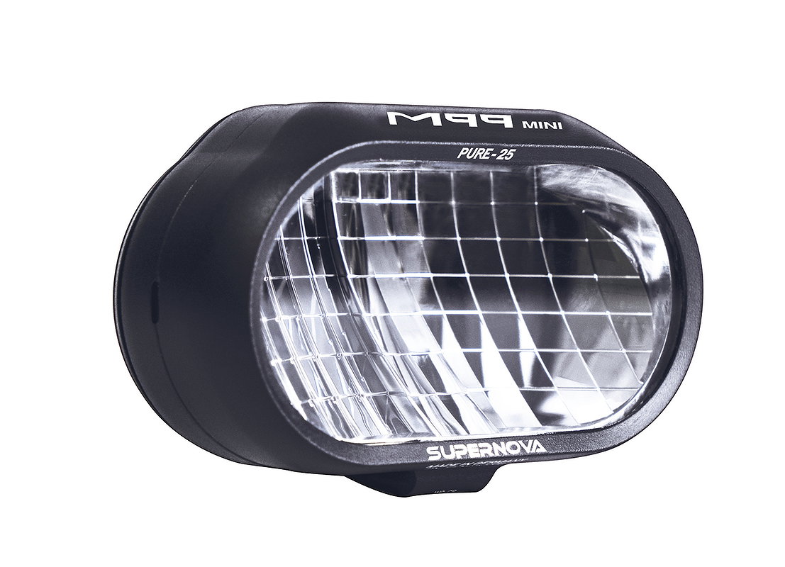 Supernova E-Bike LED Scheinwerfer M99 Mini Pure-25 schwarz 150 Lux, 450 Lumen