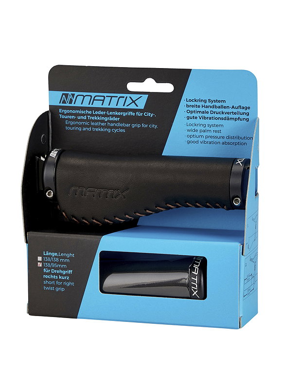 MATRIX Lenkergriff G2 Leder schwarz 138/95 mm