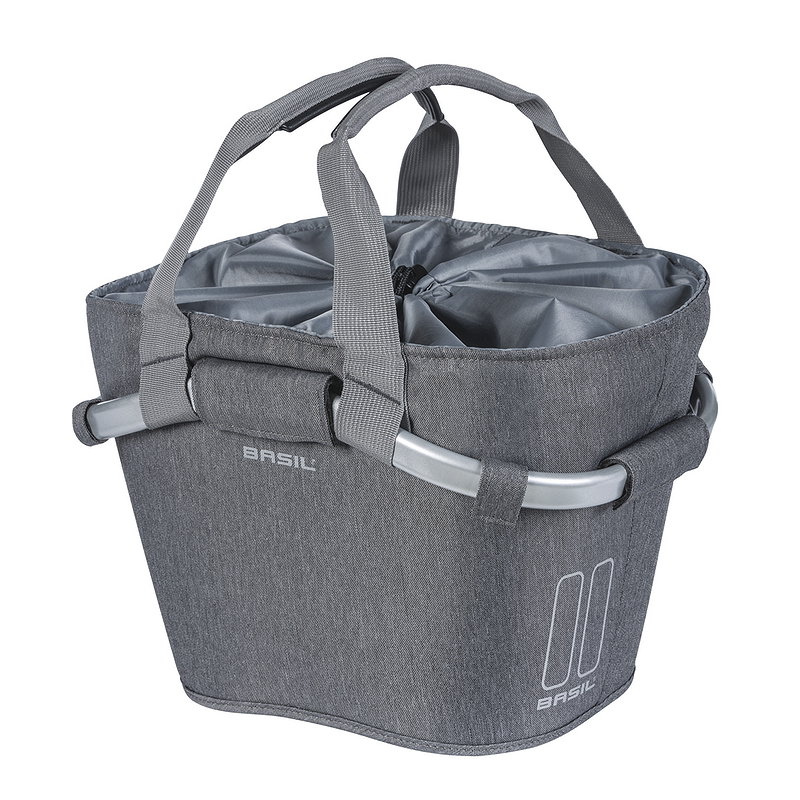 Basil Front Basket Carry All 2Day KF OHNE Lenkeradapter grey melee