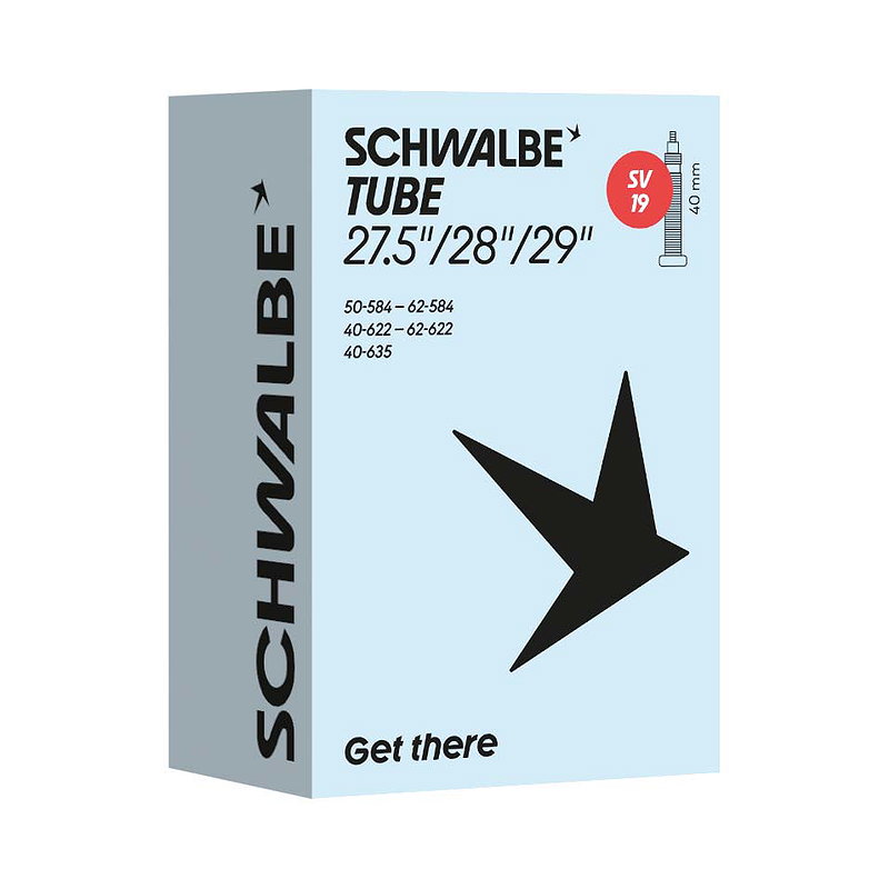Schwalbe Fahrradschlauch SV Ventil Nr. 19 27,5"/28"/29" 40 mm 40/62-584/635