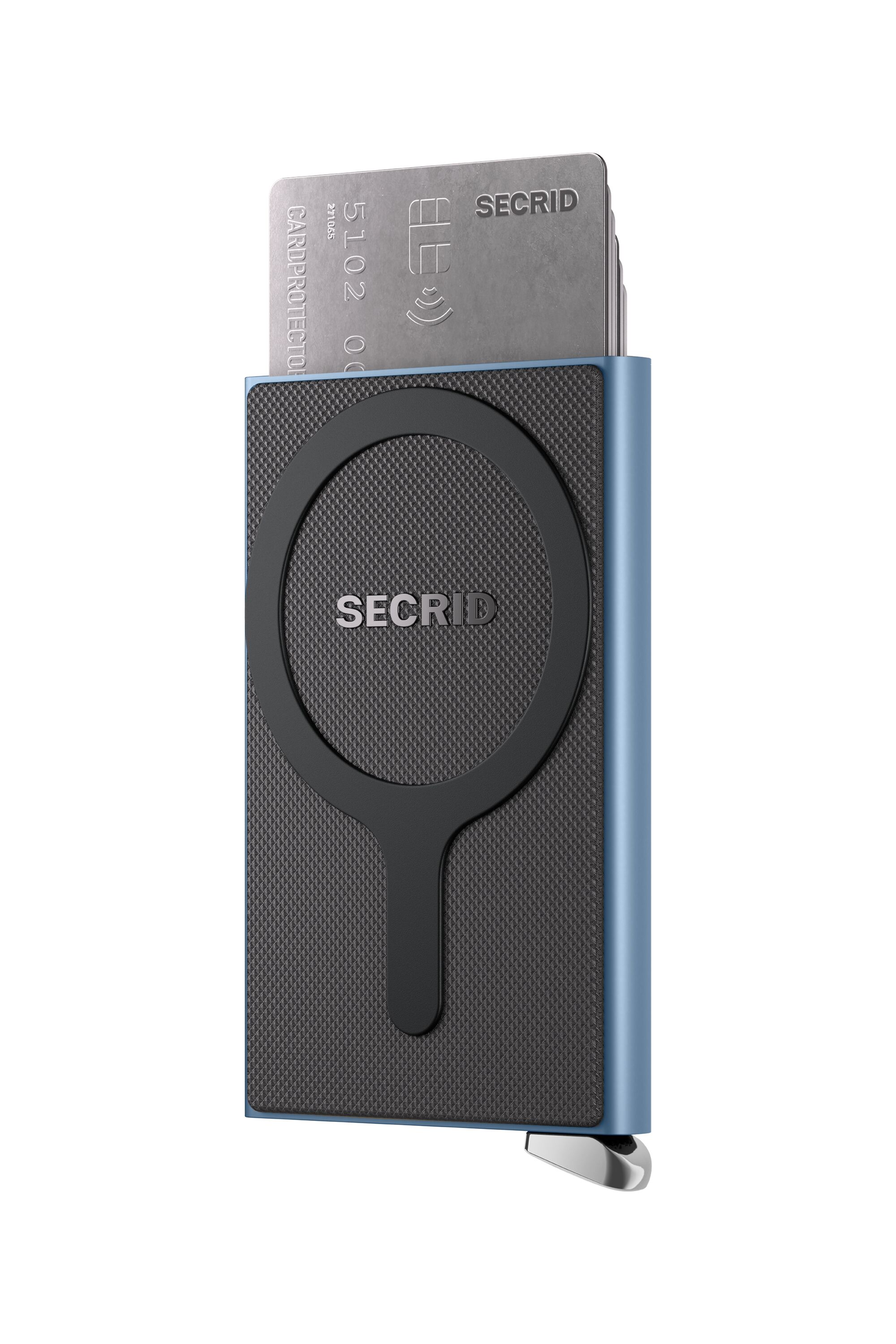 Secrid Cardprotector Fluted for Magsafe Ice Blue+ – mit Karten