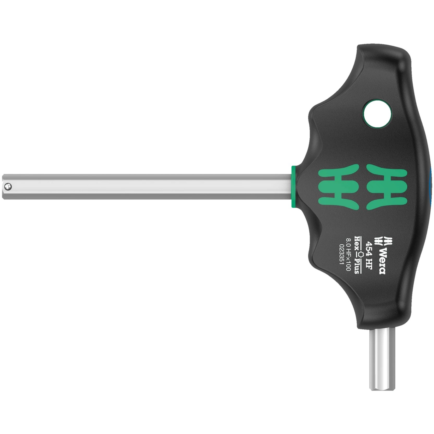 WERA Innensechskantschlüssel 454 HF Quergriff Hex-Plus mit Haltefunktion 3 x 100 mm