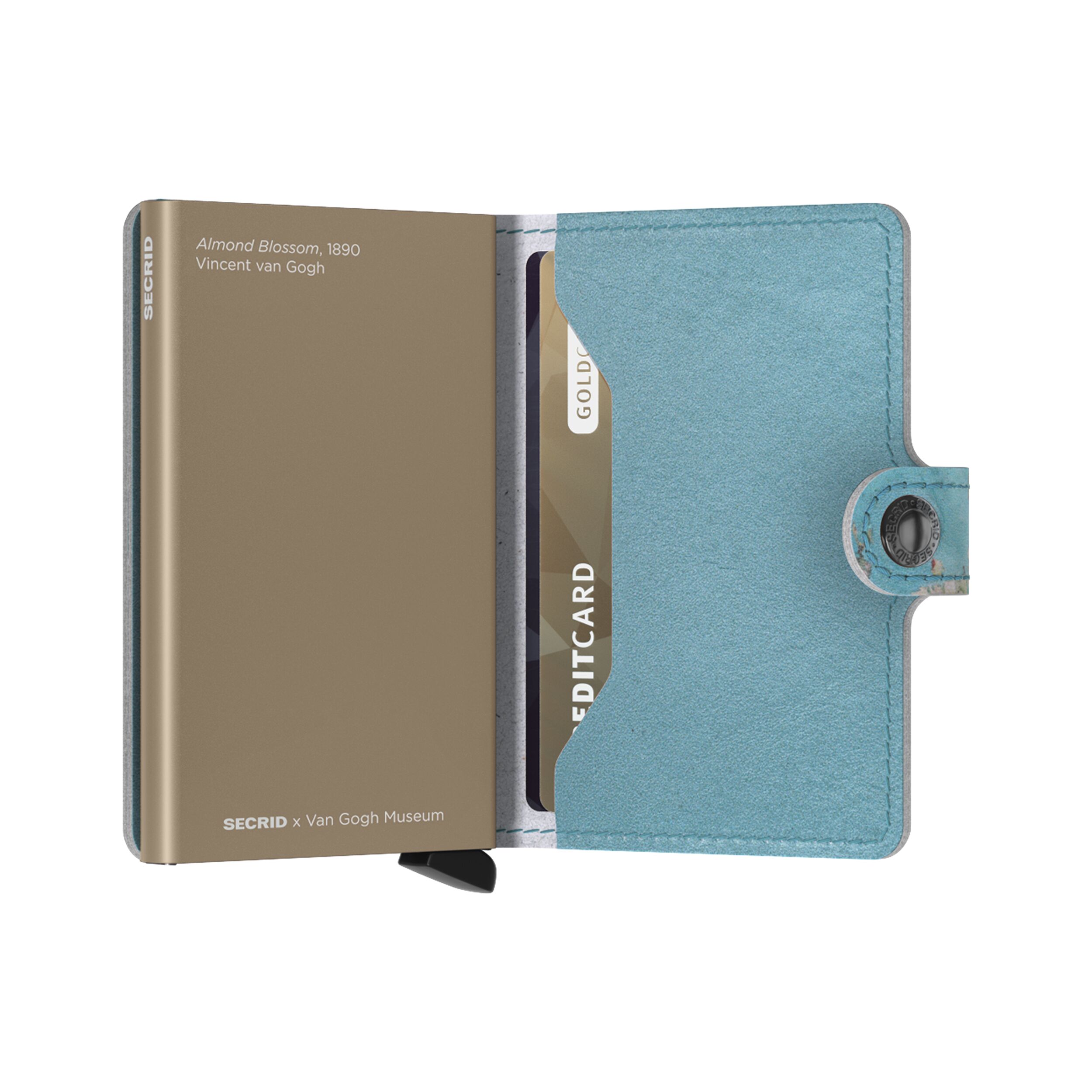 Secrid Miniwallet Art Almond Blossom – Schrägansicht