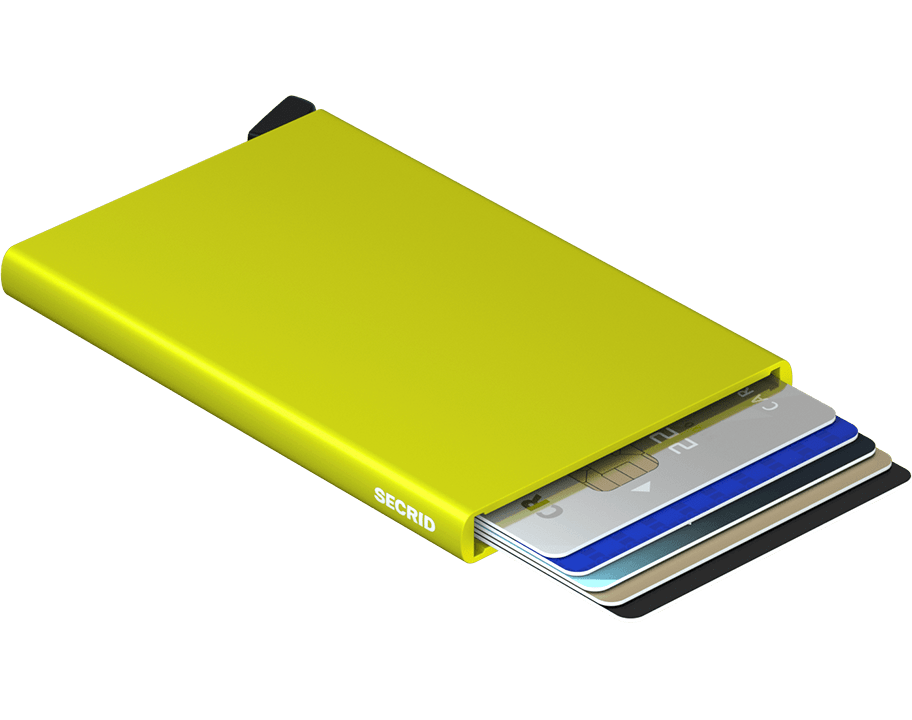 Secrid Cardprotector Lime – geöffnet