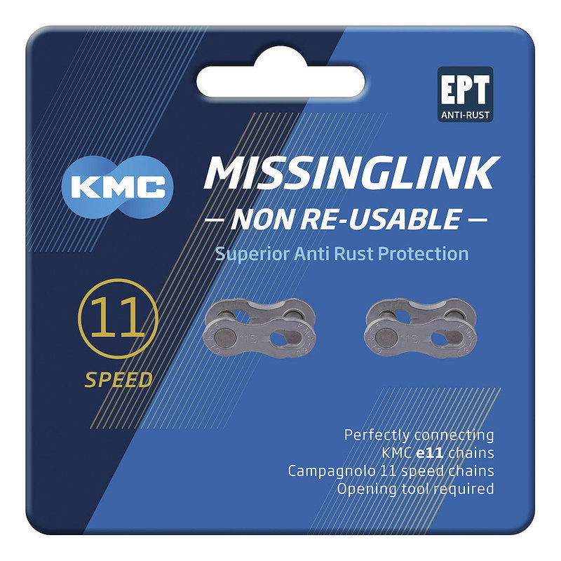 KMC Kettenverschlussglied MissingLink EPT 11-fach (5,65 mm) silber 1/2" x 11/128"