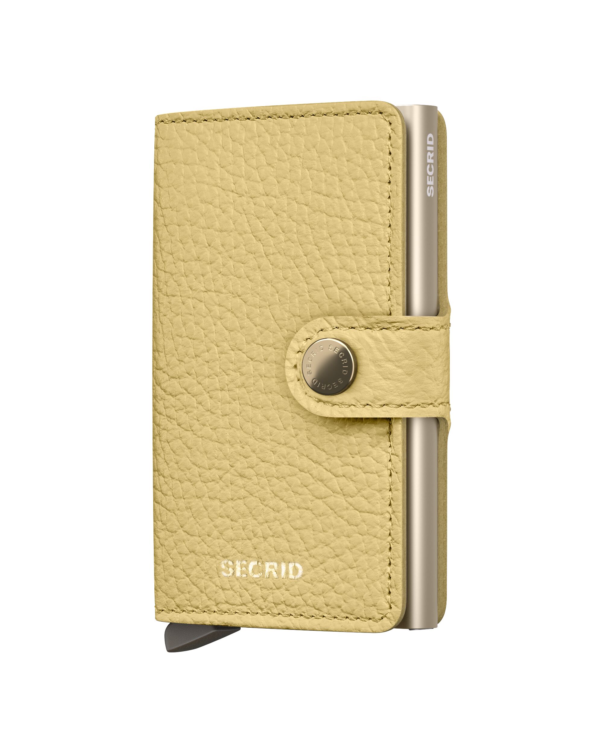 Secrid Miniwallet Pebble Butter Yellow – Vorderansicht