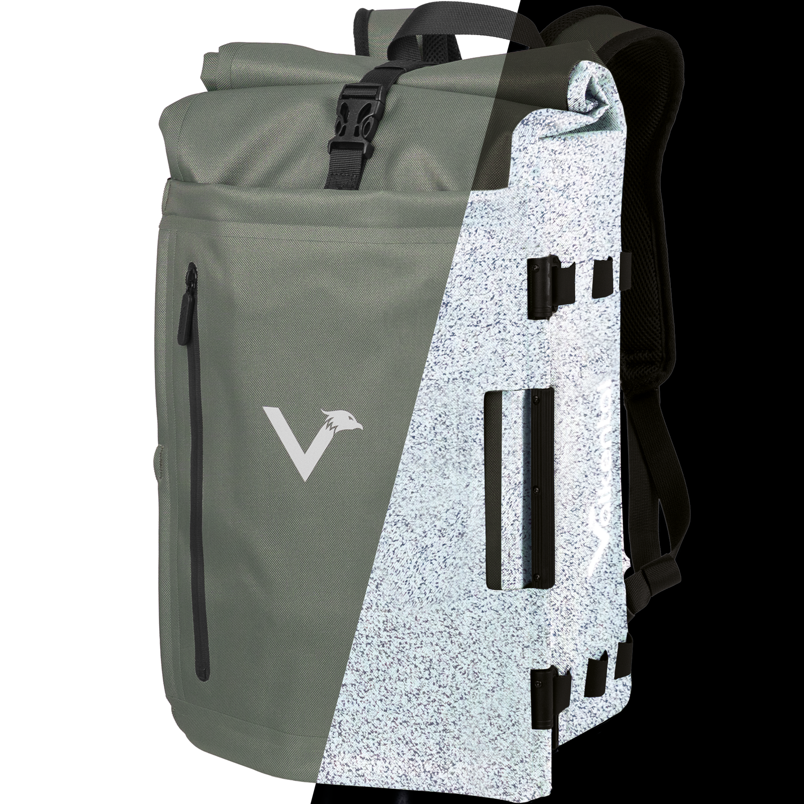 NEU: TrailX - 2in1 Fahrradtasche & Rucksack für jeden Untergrund – Green / Reflective