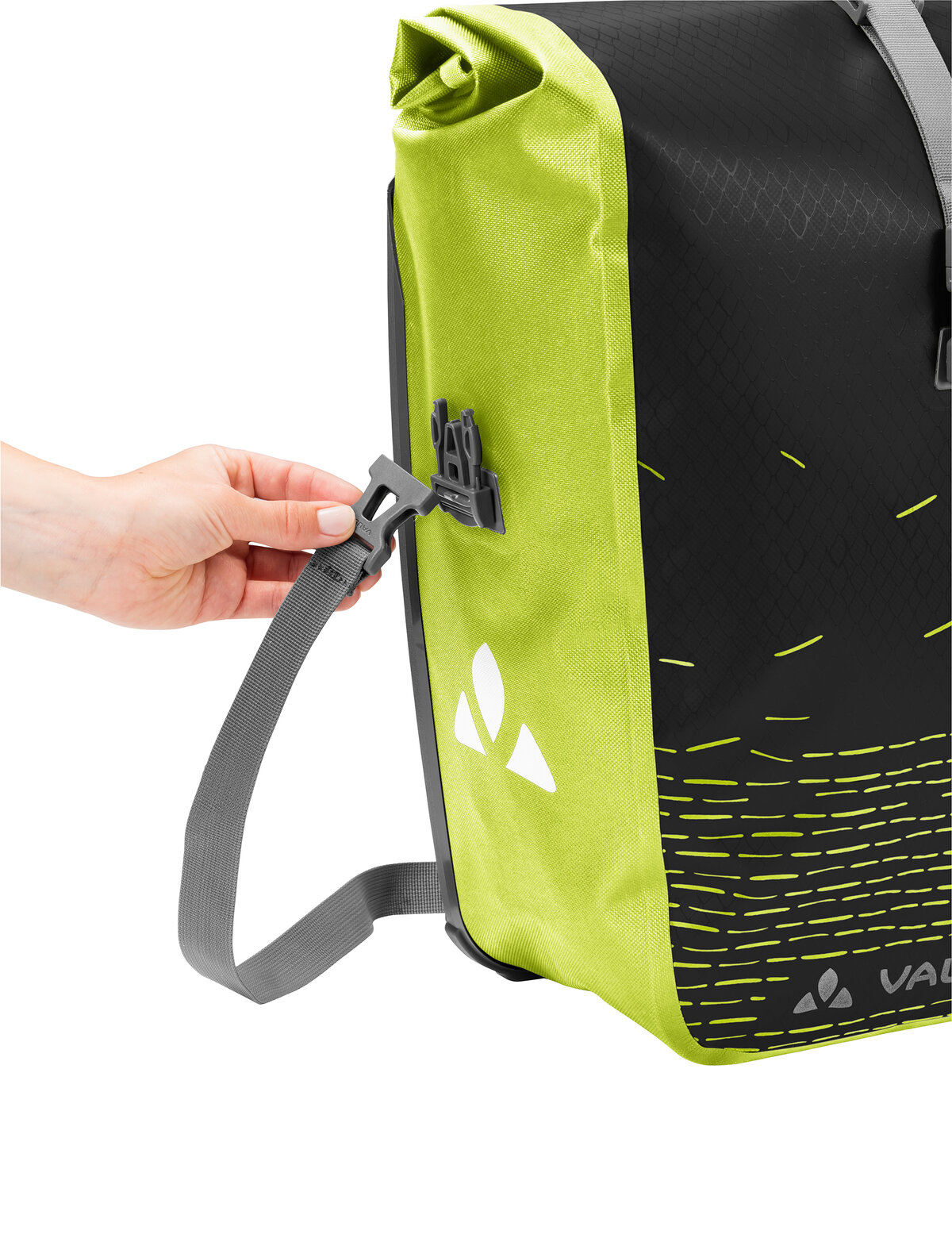 VAUDE Aqua Back Print Single black/bright green – Detailansicht 4