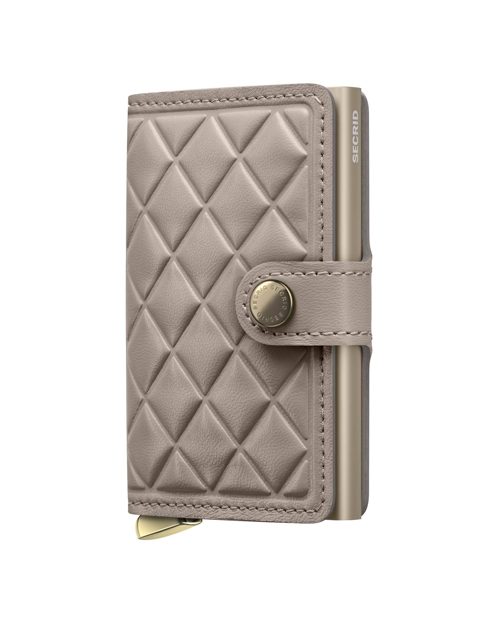 Secrid Miniwallet Emboss Diamond Chalk+ – Vorderansicht