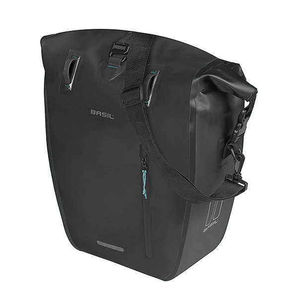 Basil Einzeltasche Rivo L schwarz