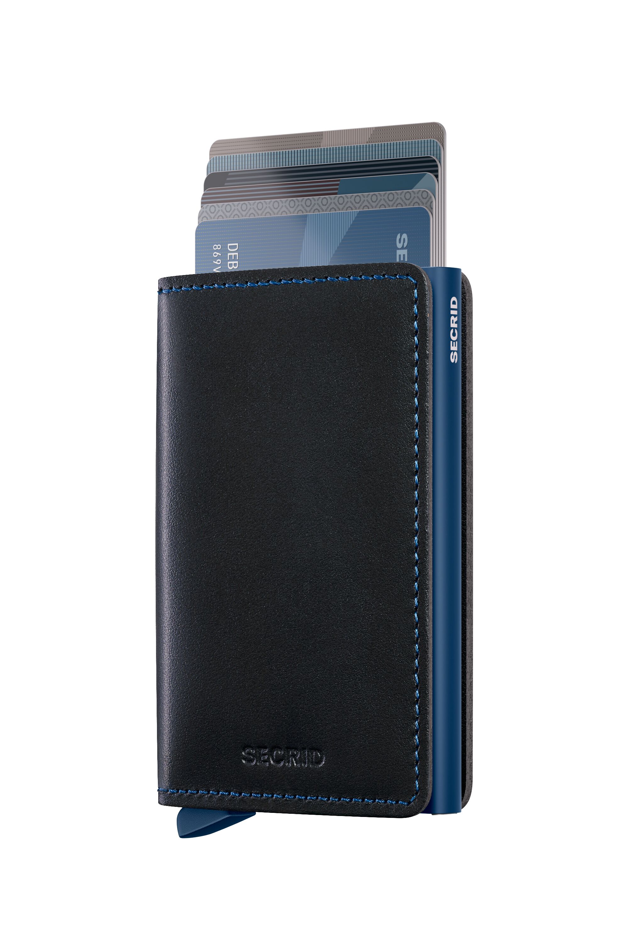 Secrid Slimwallet Original Black-Navy – mit Karten
