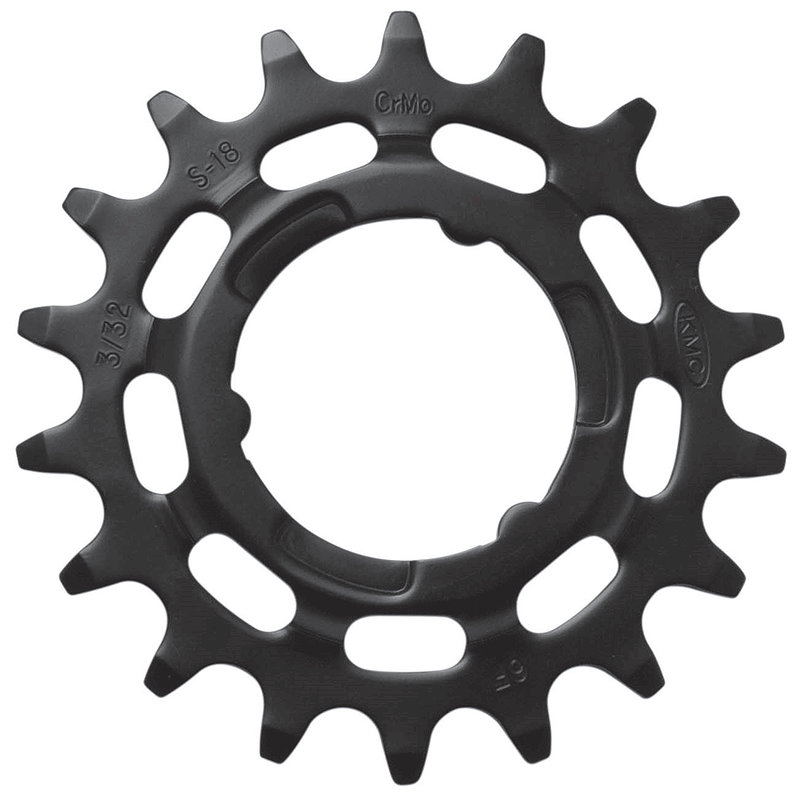 KMC Steckzahnkranz gekröpft für Shimano/Sram schwarz 1/2" x 1/8" 17 Zähne