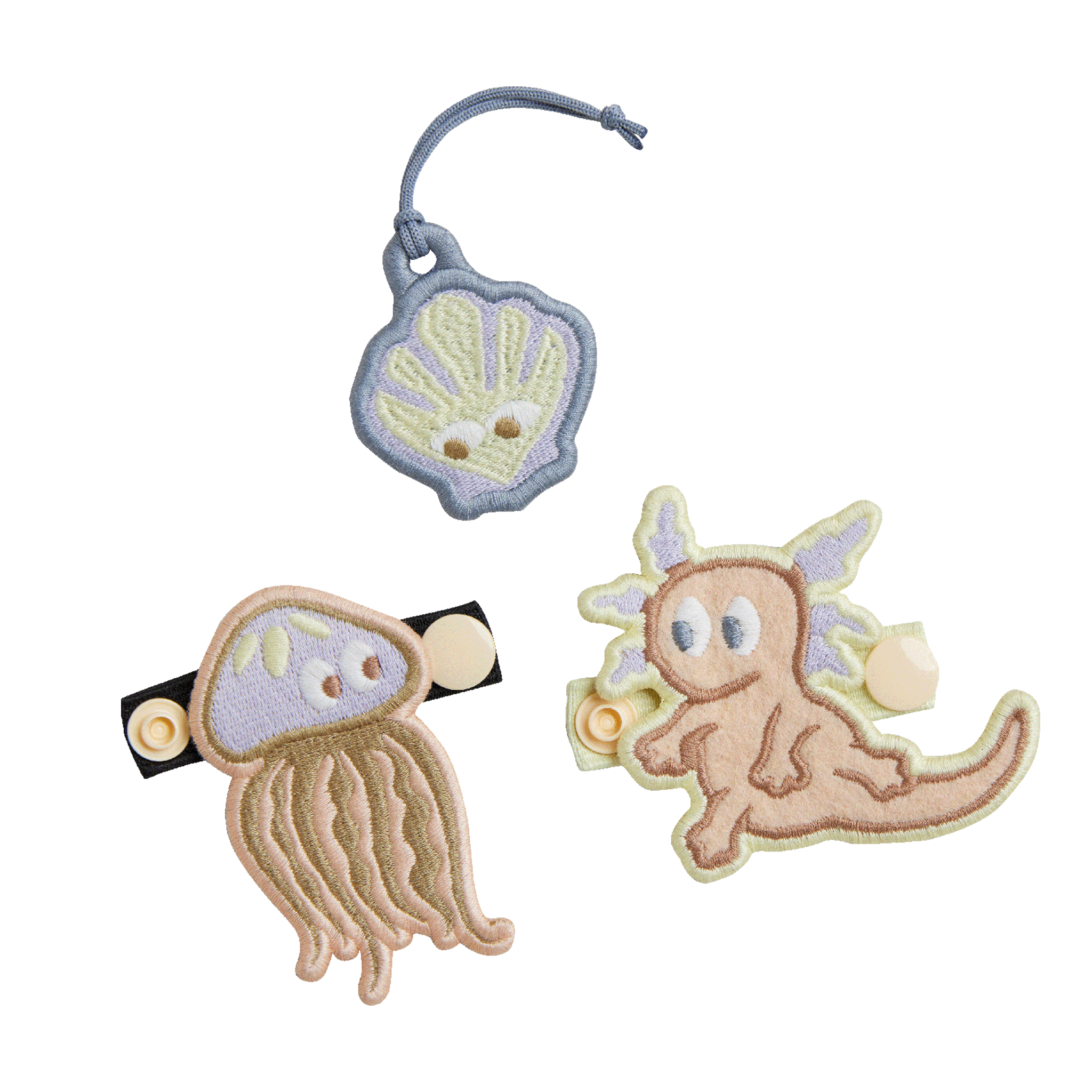 GOT BAG Kids Adventure Patch Set Axolotl Multicolor
