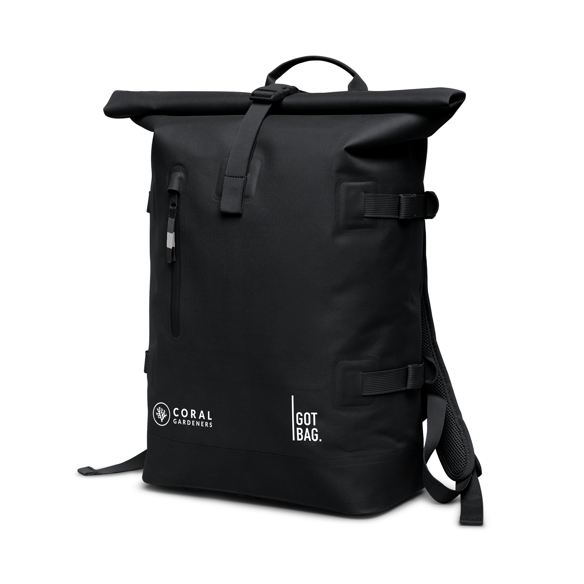 GOT BAG Rolltop 2.0 Monochrome Coral Gardeners Black