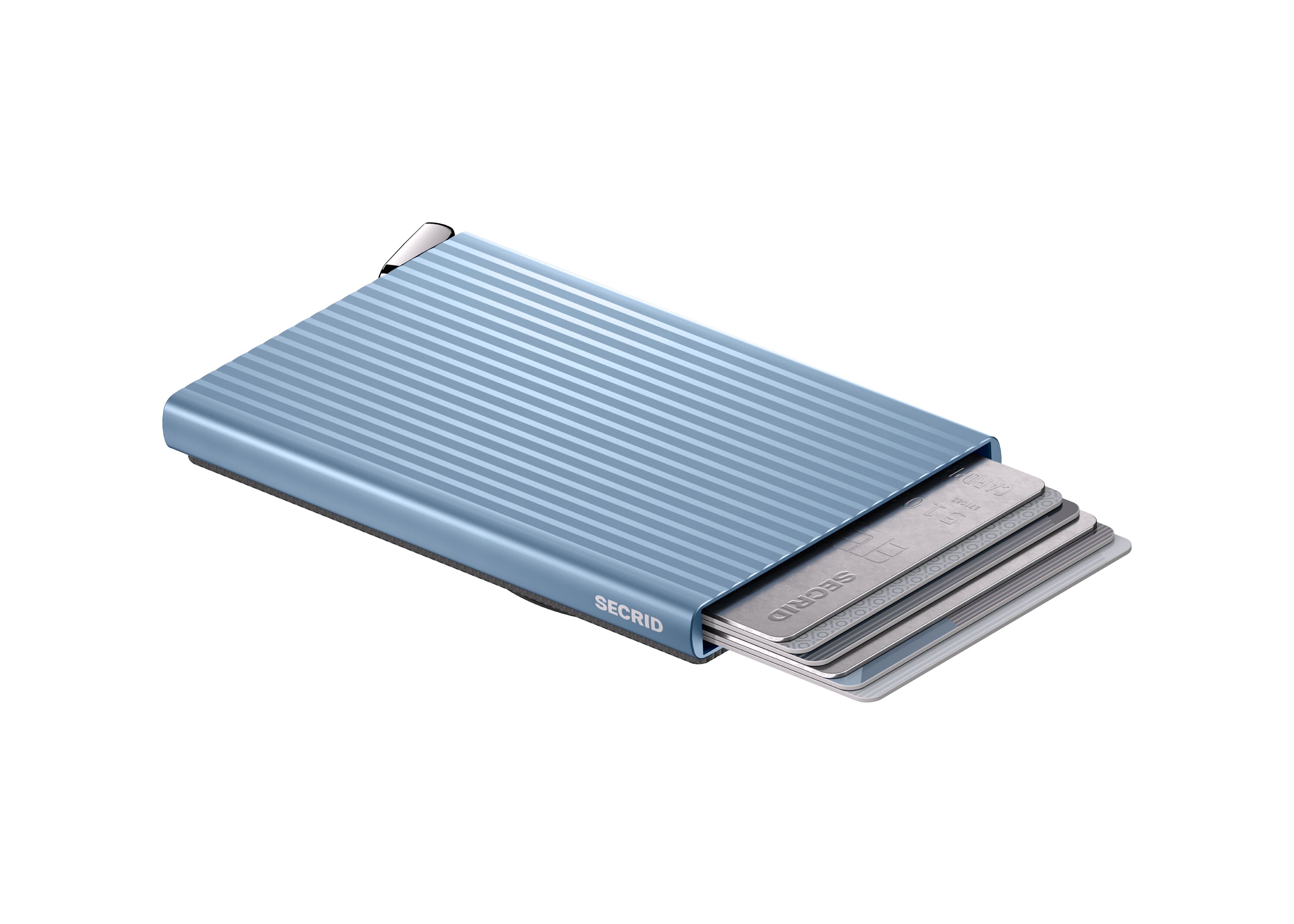 Secrid Cardprotector Fluted for Magsafe Ice Blue+ – flach liegend
