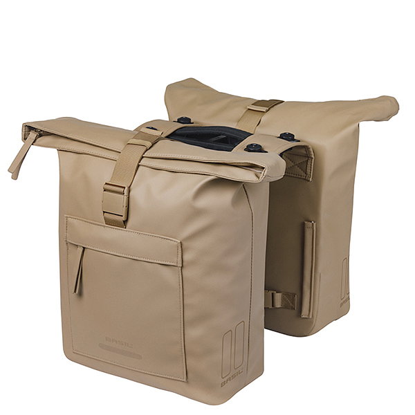 Basil Doppelpacktasche Brooklyn MIK 2.0 sand