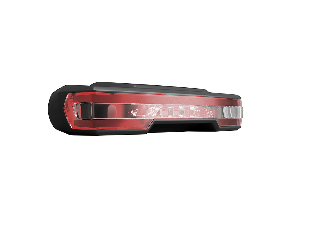 HERRMANS LED E-Bike Rücklicht Nordic Trace Plus 50mm und 80 mm Bolzenabstand, Bremslichtfunktion B