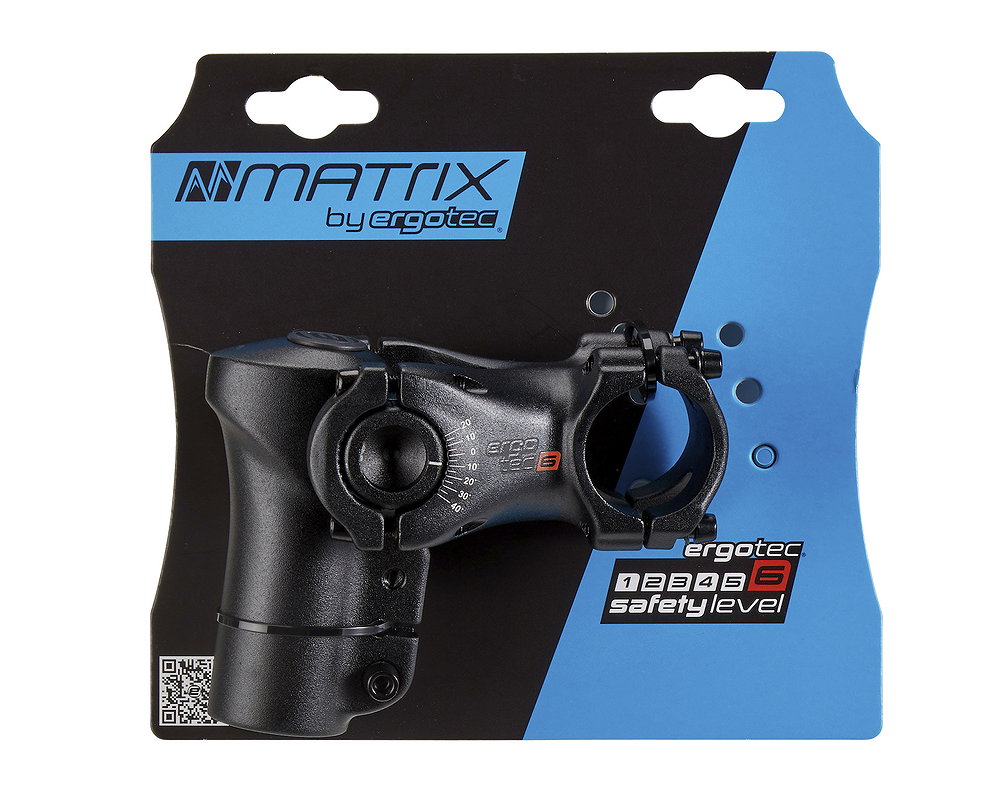 MATRIX Ahead-Vorbau Swell RE 70 80 mm schwarz sand. 31,8 mm 1 1/8" -20- +40°