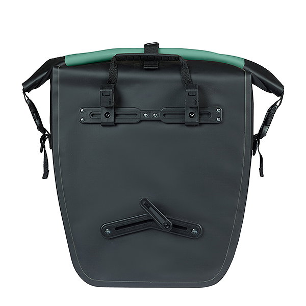 Basil Einzeltasche Rivo L silbergrün/schwarz