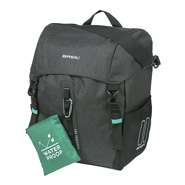 Basil Einzeltasche Discovery 365D schwarz melee