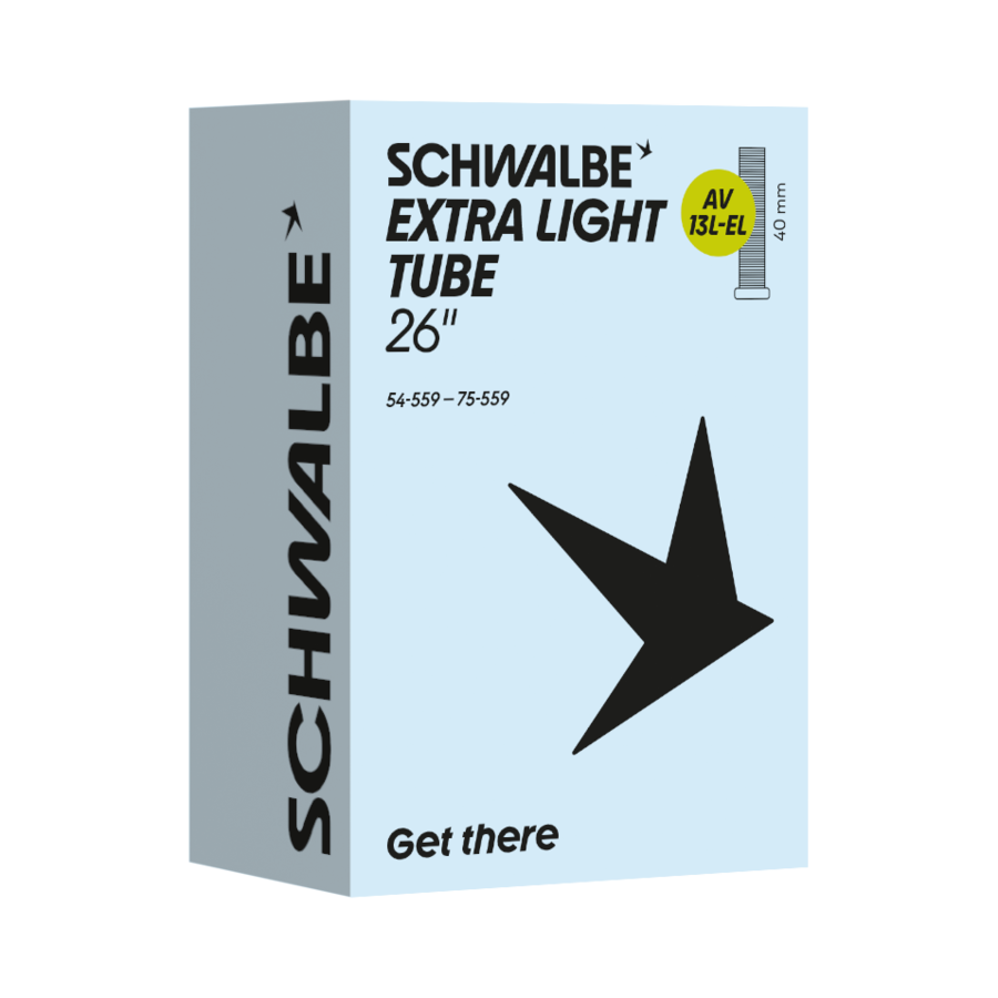 Schwalbe Fahrradschlauch Extra Light Nr. 13L-EL 26" AV 40 mm 54/75-559