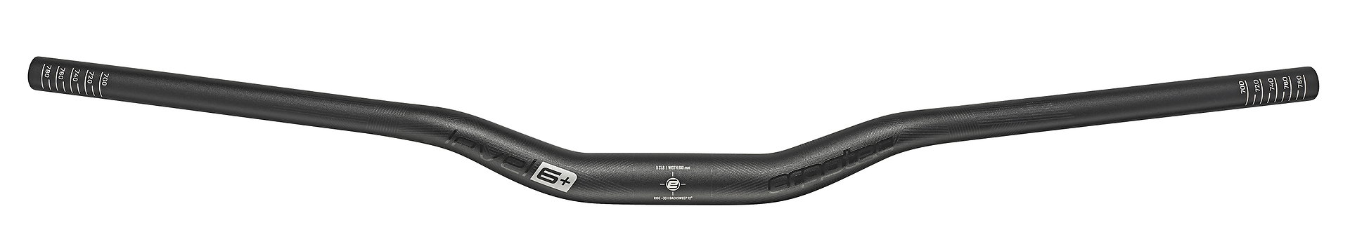 ergotec MTB Lenker Riser Bar 30 800 mm schwarz sand. 12°/5° 30 mm 31,8 mm