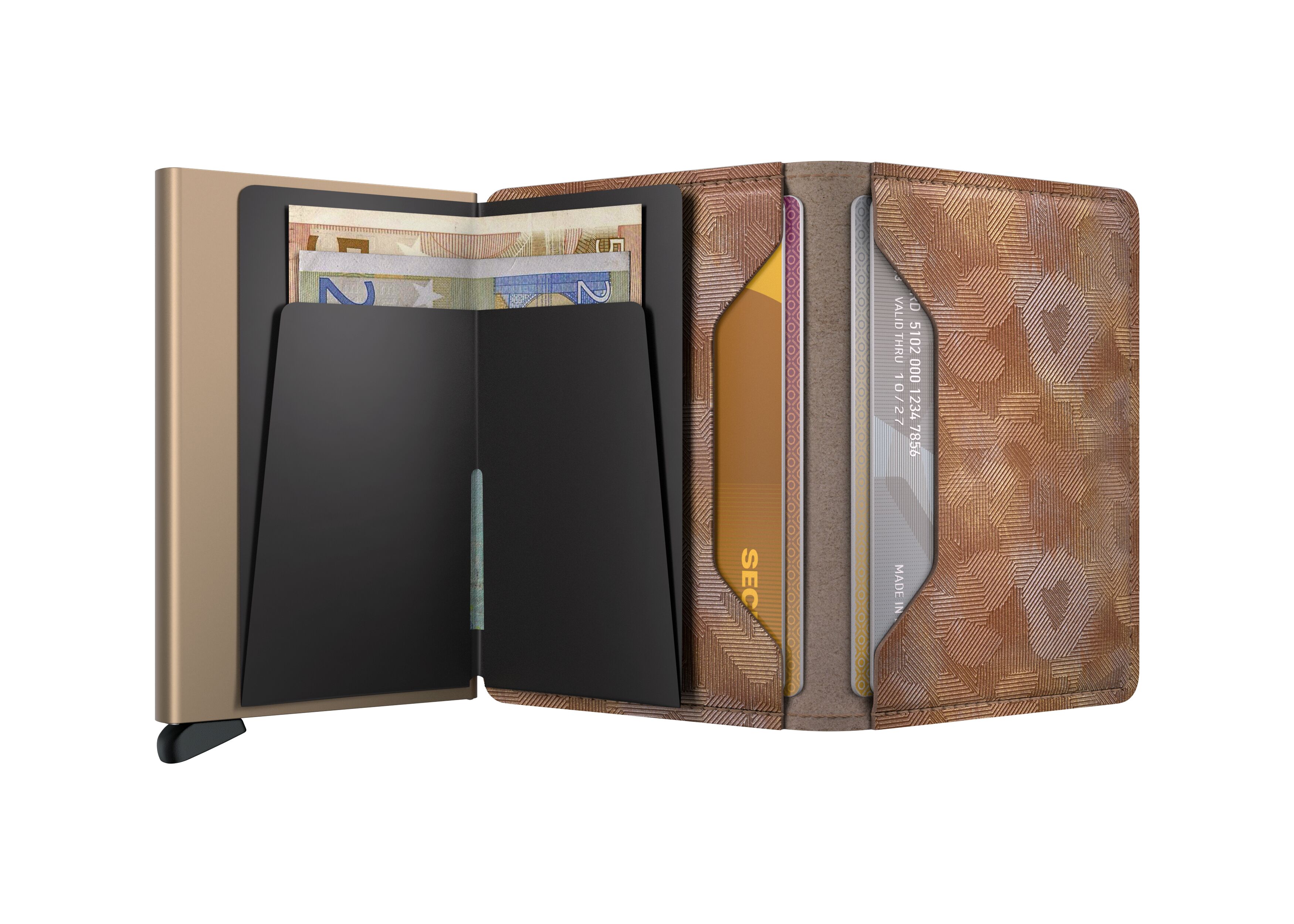 Secrid Slimwallet Jungle Desert – geöffnet