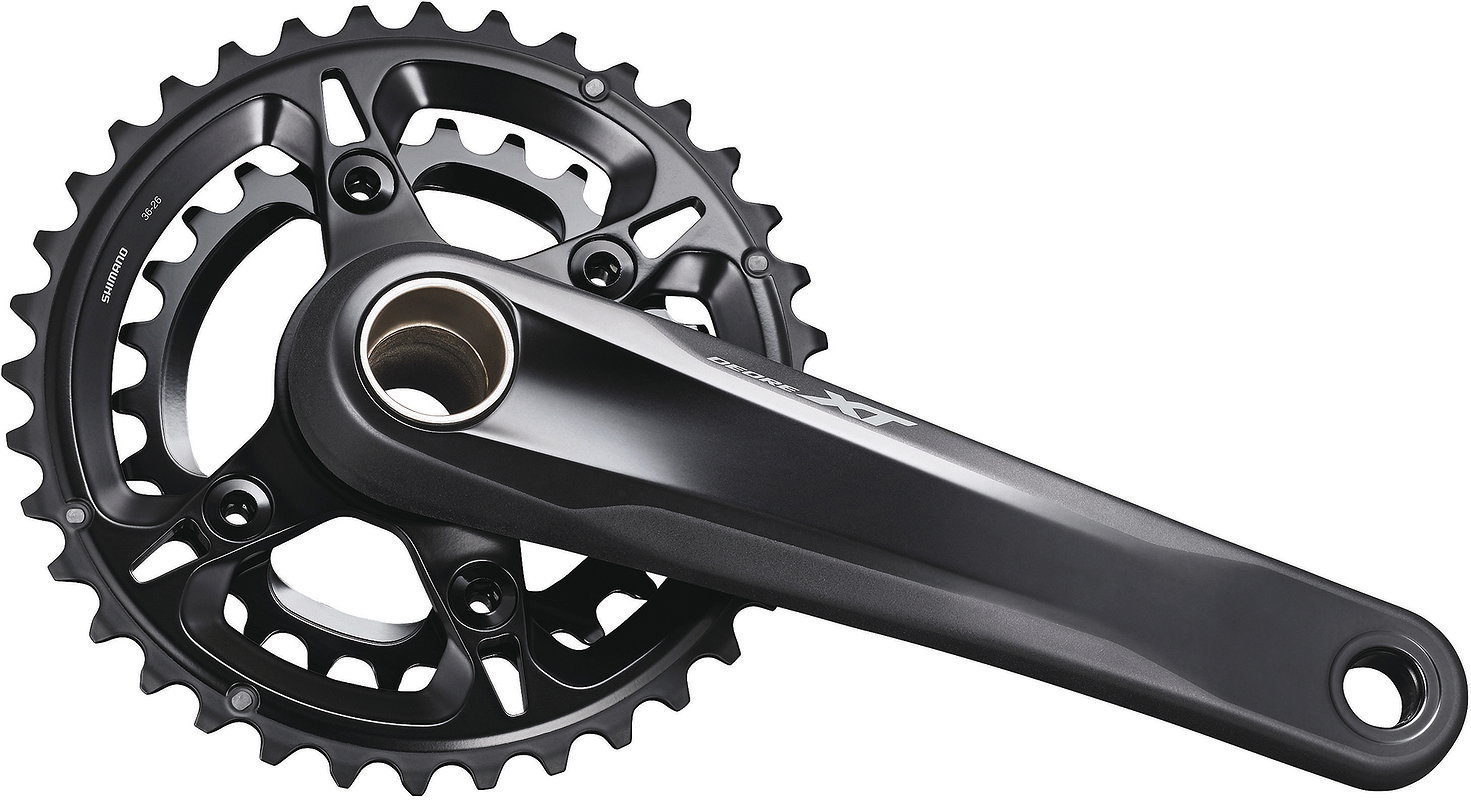 Shimano Kettenradgarnitur XT FCM81002 Hollow. II 36x26 Zähne schwarz 175 mm IFCM81002EX66